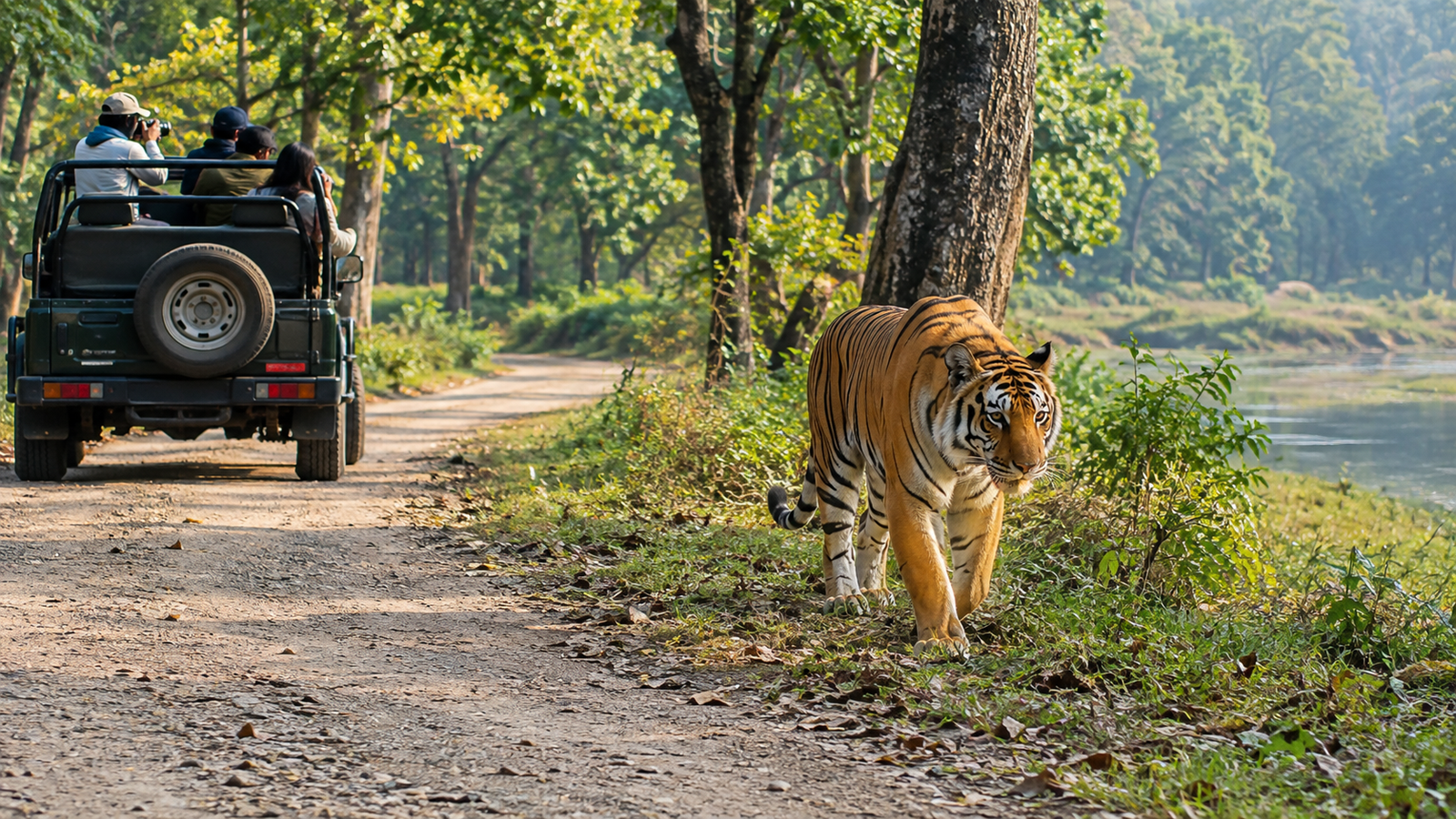 Royal Bengal tiger in Jim Corbett National Park