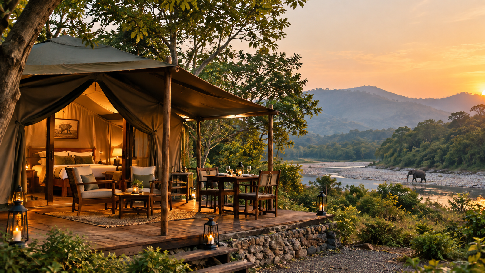 Dhikala Grassland in Jim Corbett National Park